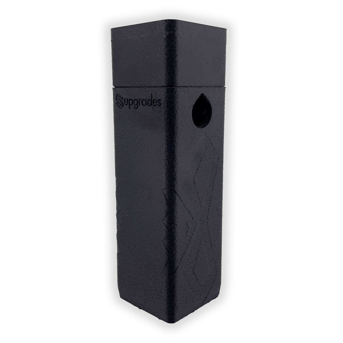 Upgraded Regular Hidey-Hitch closed and standing upright.